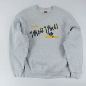 Vintage Fruit Of The Loom Sweater Adult XL Gray Sweatshirt Mahi Mahi VA Beach